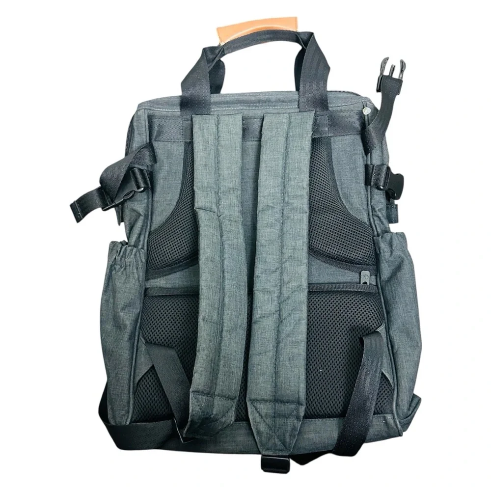 Hap Tim Stylish Gray and Tan Women's Baby  Diaper Bag